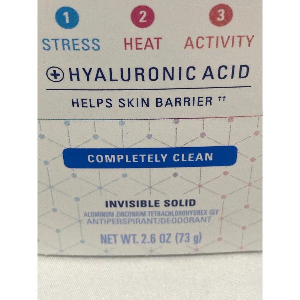 Secret Clinical Antiperspirant Completely Clean Lot of 4 100HR Exp 2027-2028